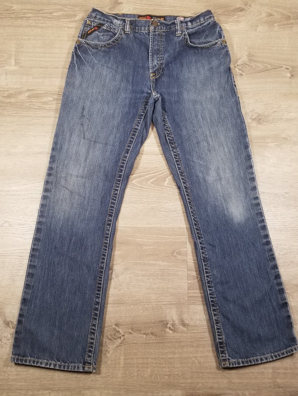 ARIAT M5 FR Flame Resistant Workwear Jeans Men's 34x34 Slim Straight Leg CAT 2